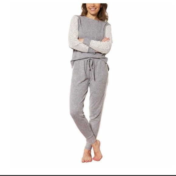 Flora Nikrooz Grey Pajama Set - Picture 1 of 8